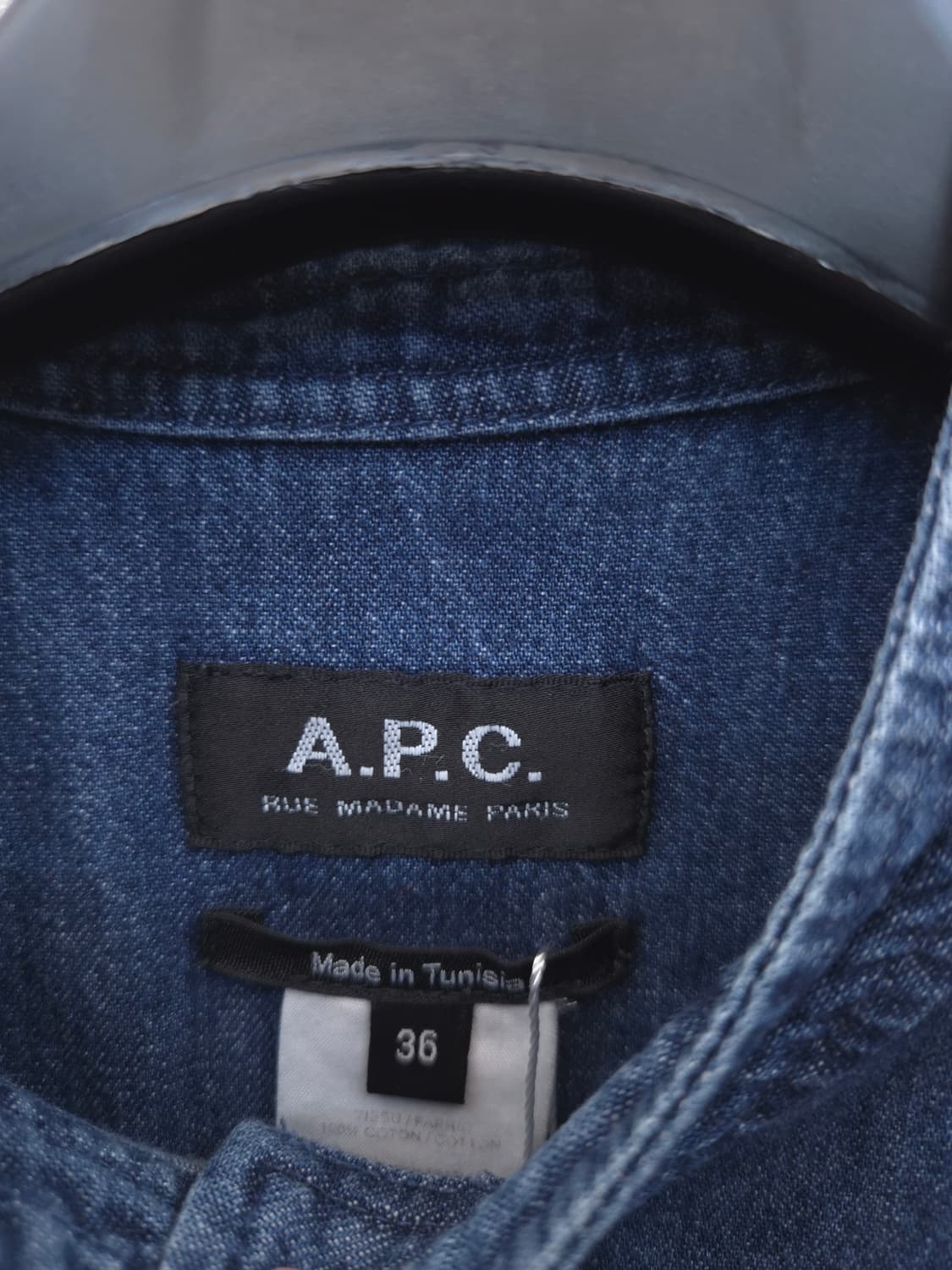 A.P.C 데님 롱 셔츠 원피스 36 상품이미지2