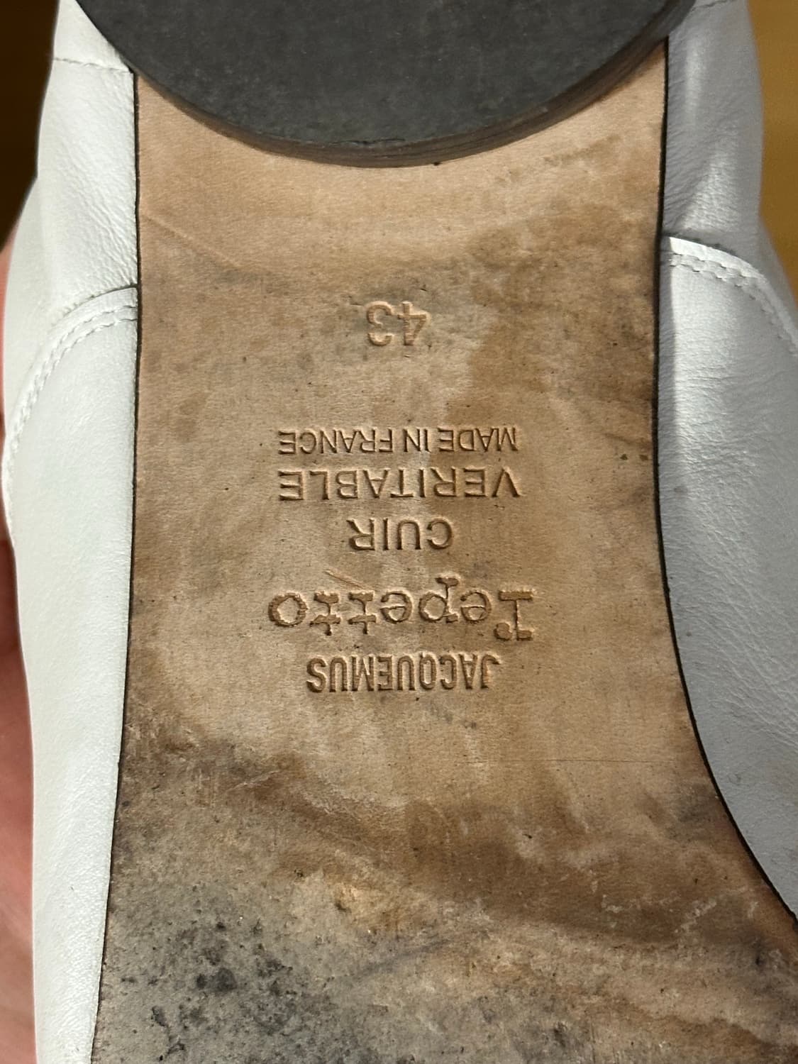 Jacquemus 자크뮈스 x 레페토 지지 더비슈즈 화이트 43 상품이미지4