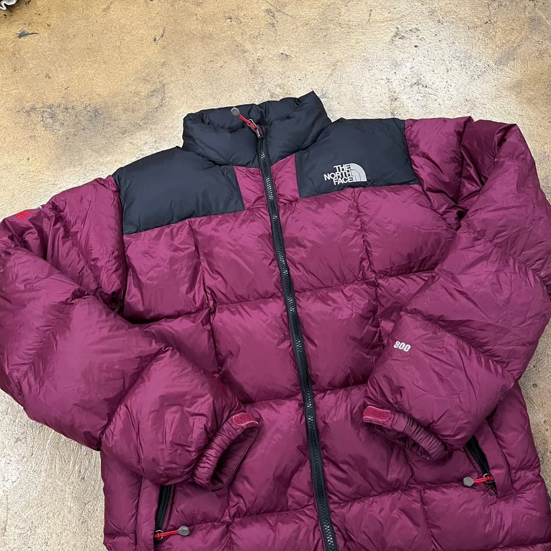 [정품/95] 노스페이스 눕시 패딩 버건디 b19 상품이미지1