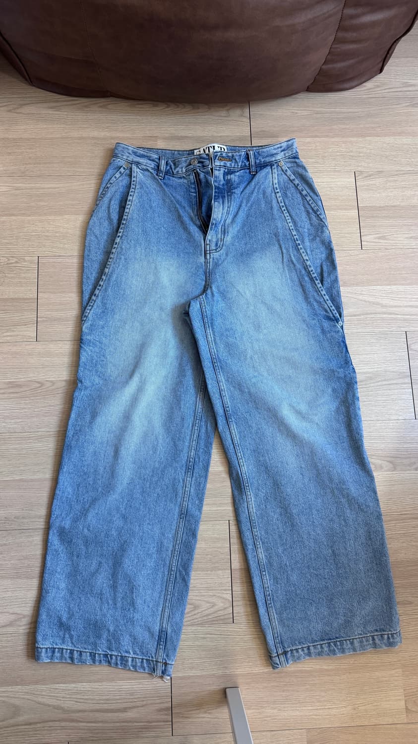 satur 와이드 핀턱 데님 상품이미지6