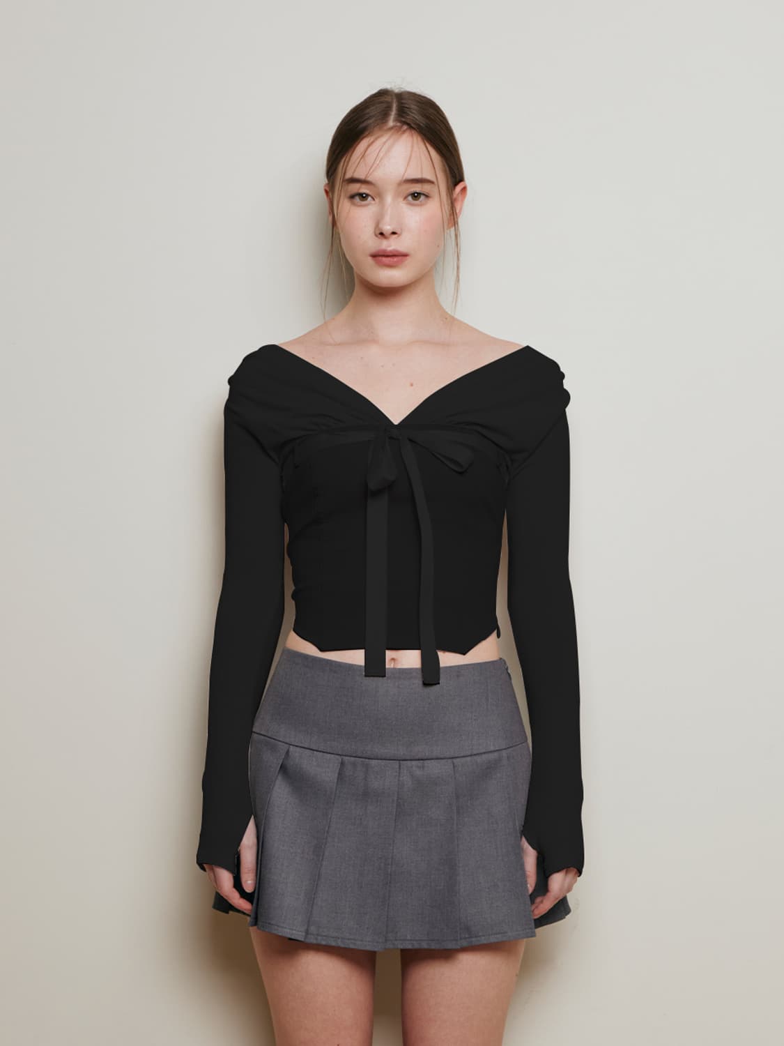 낫유어로즈 미우탑 블랙 상품이미지1