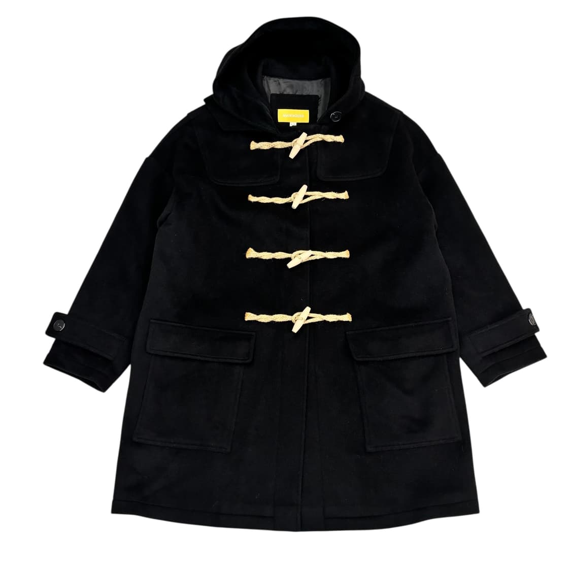 메인부스 블랙 울 더플 코트 상품이미지1