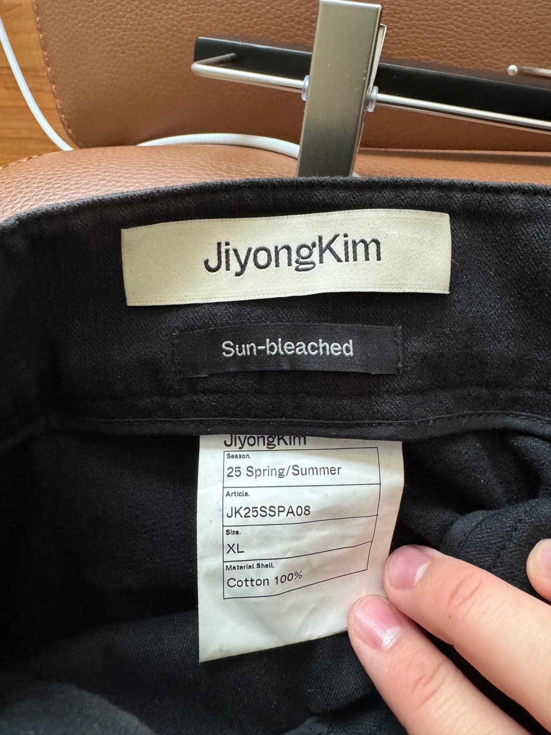 지용킴 25SS 더블 프론트 쇼츠 블랙 상품이미지5