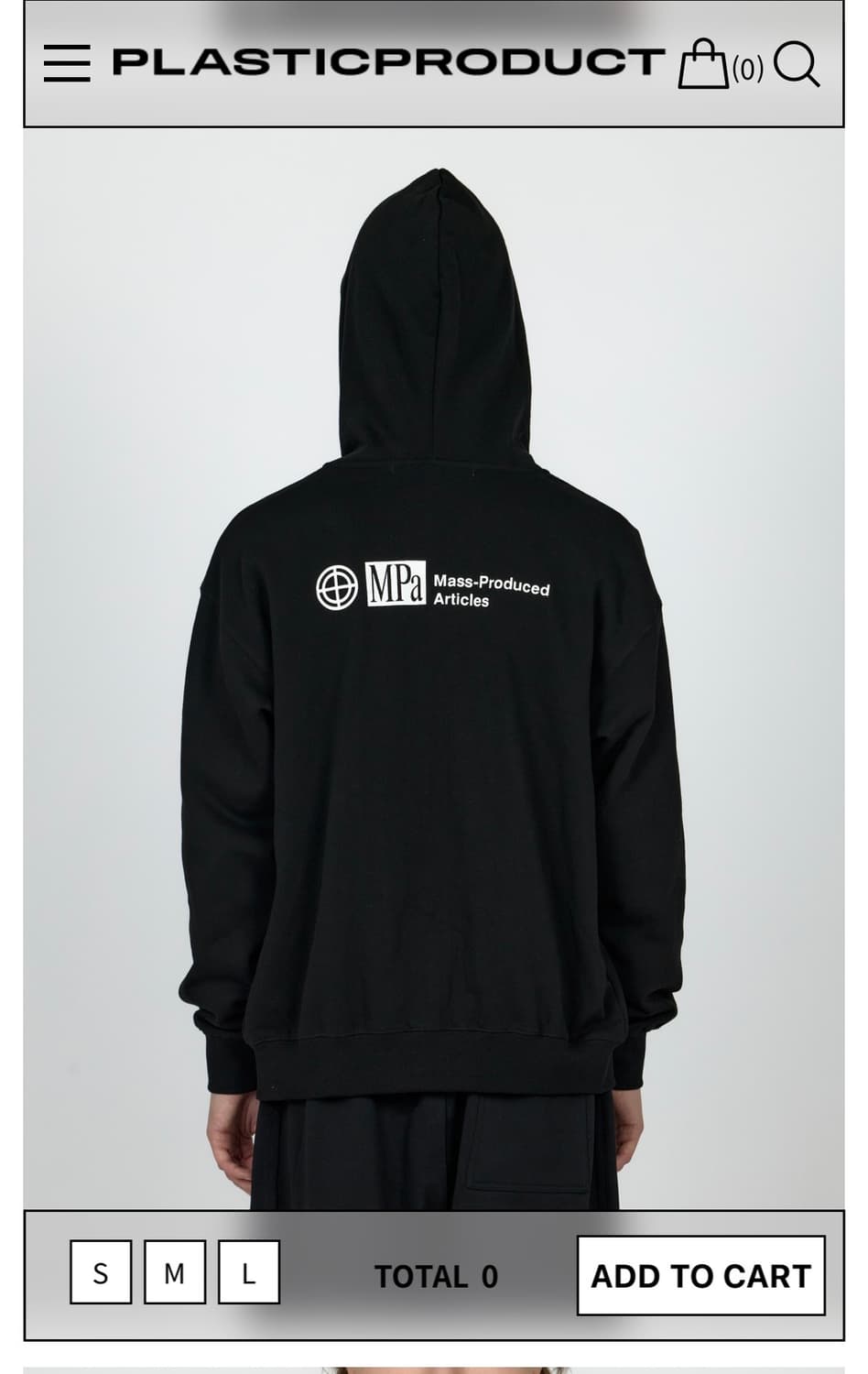 [M] MPa HOOD ZIP UP (BLACK) 새상품 상품이미지1
