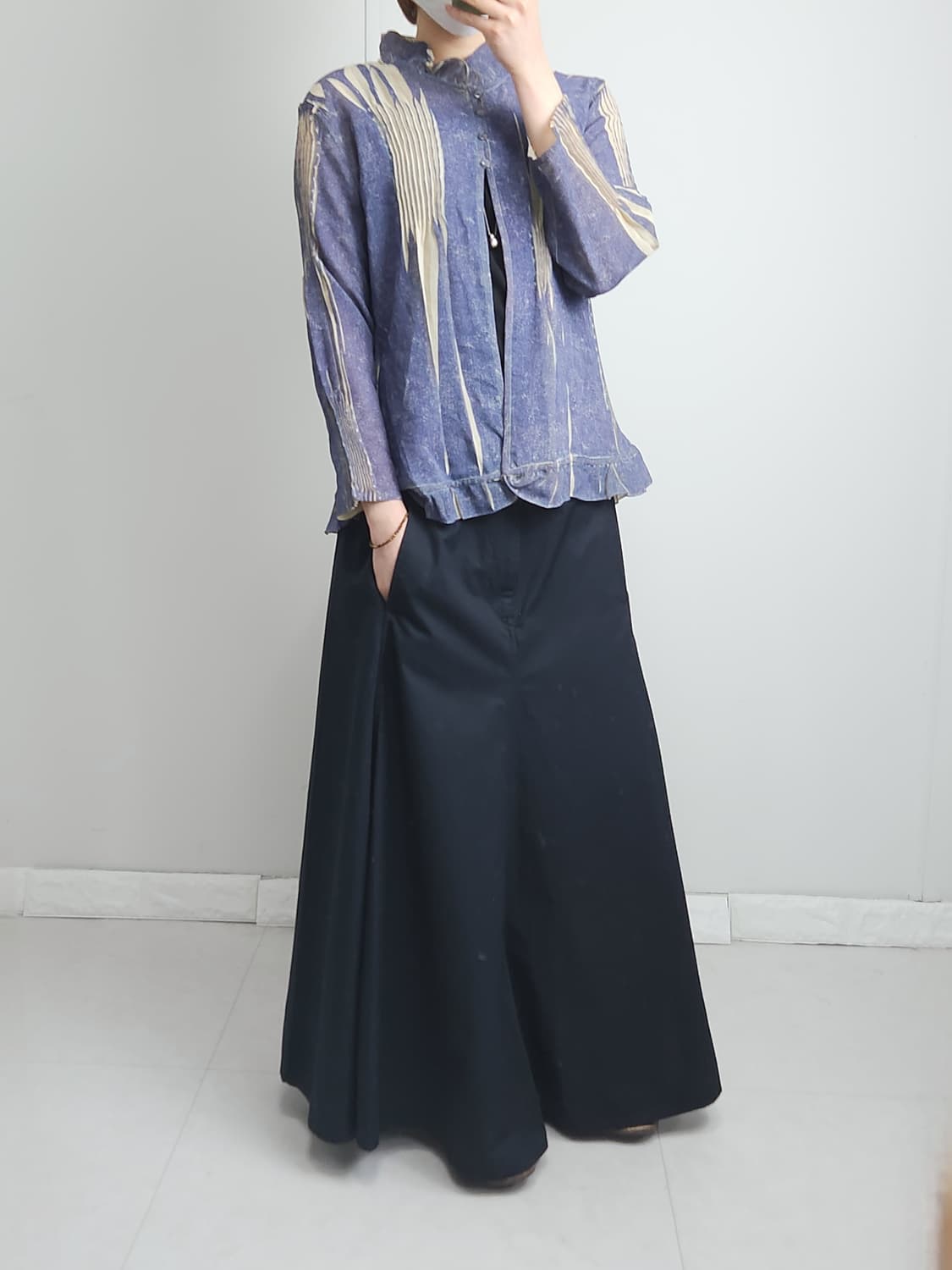 (UNIQLO U)플리츠 롱 스커트 상품이미지3