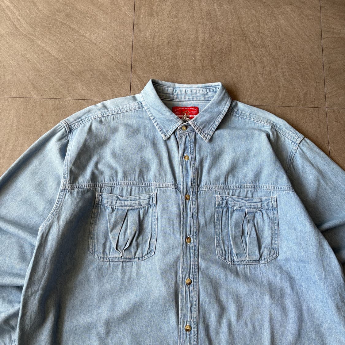 말보로 컨트리 정품 데님 청 셔츠 상품이미지3