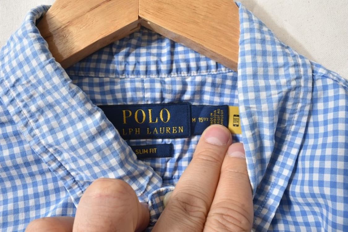 폴로 랄프로렌 큐알 체크 셔츠 M0394 상품이미지6