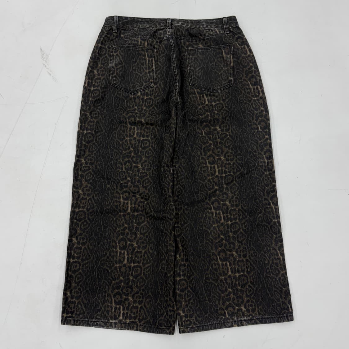 레오파드 와이드 빈티지 코튼팬츠 상품이미지3