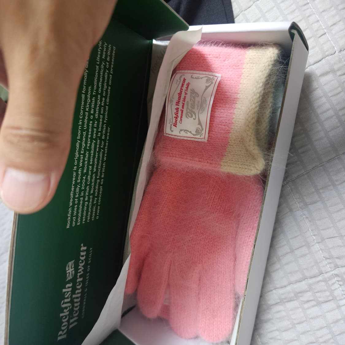 락피시웨더웨어 퍼지글러브 코랄 새상품 상품이미지1