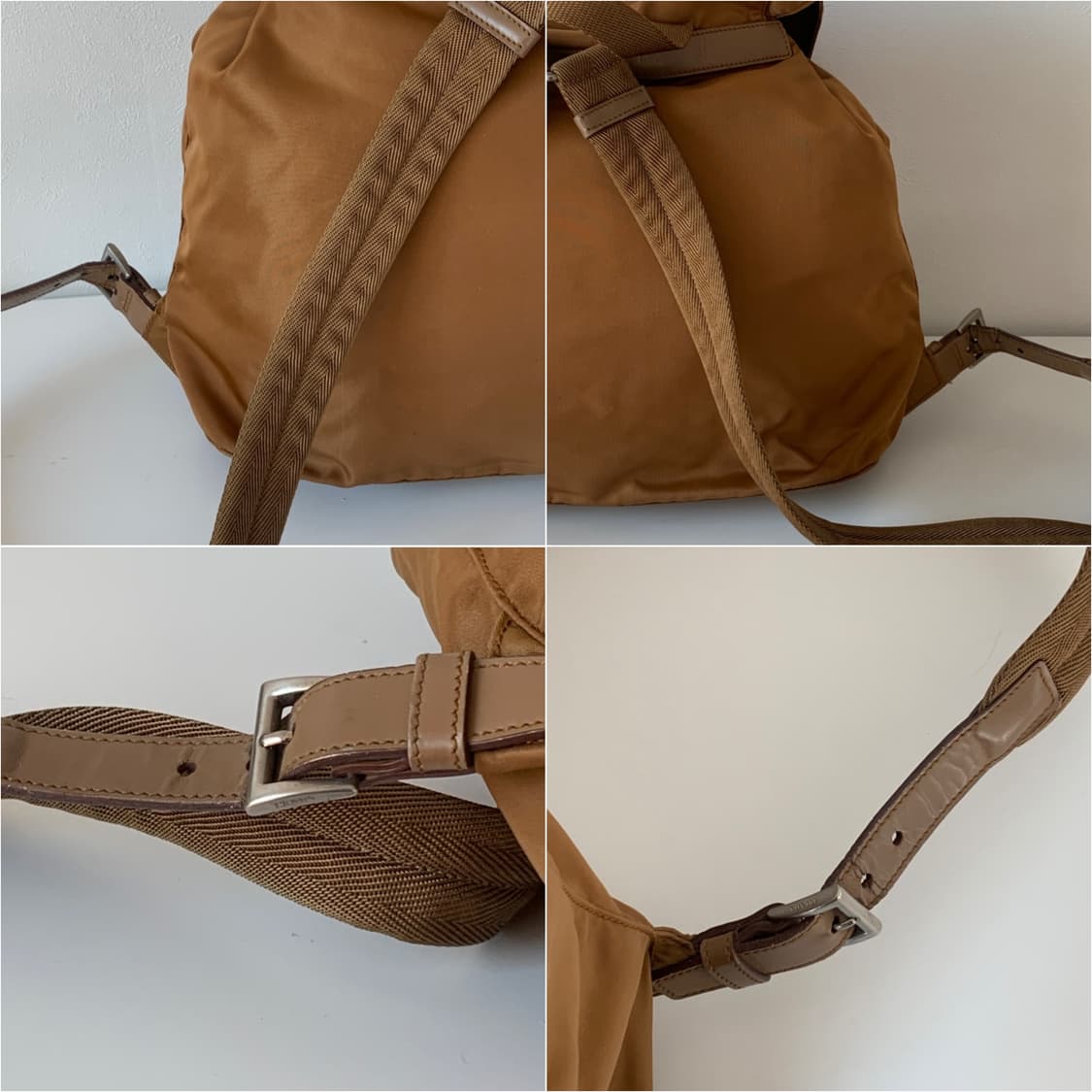 정품 프라다 백팩 브랜디색상 상품이미지6