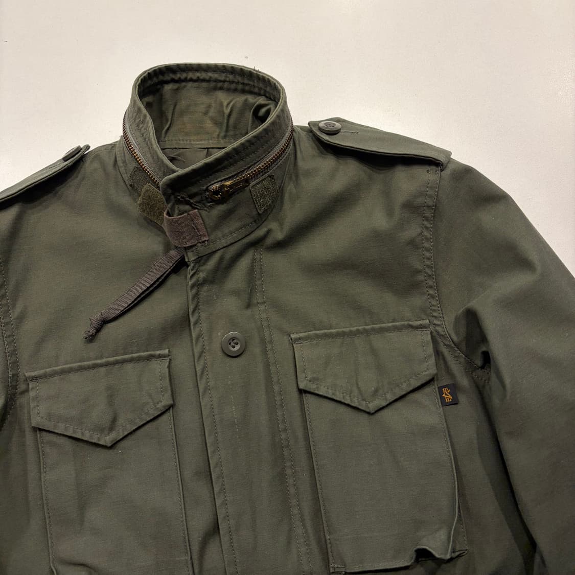 [XS] 알파인더스트리 M-65 야상 점퍼 국방색 밀리터리 C54 상품이미지3