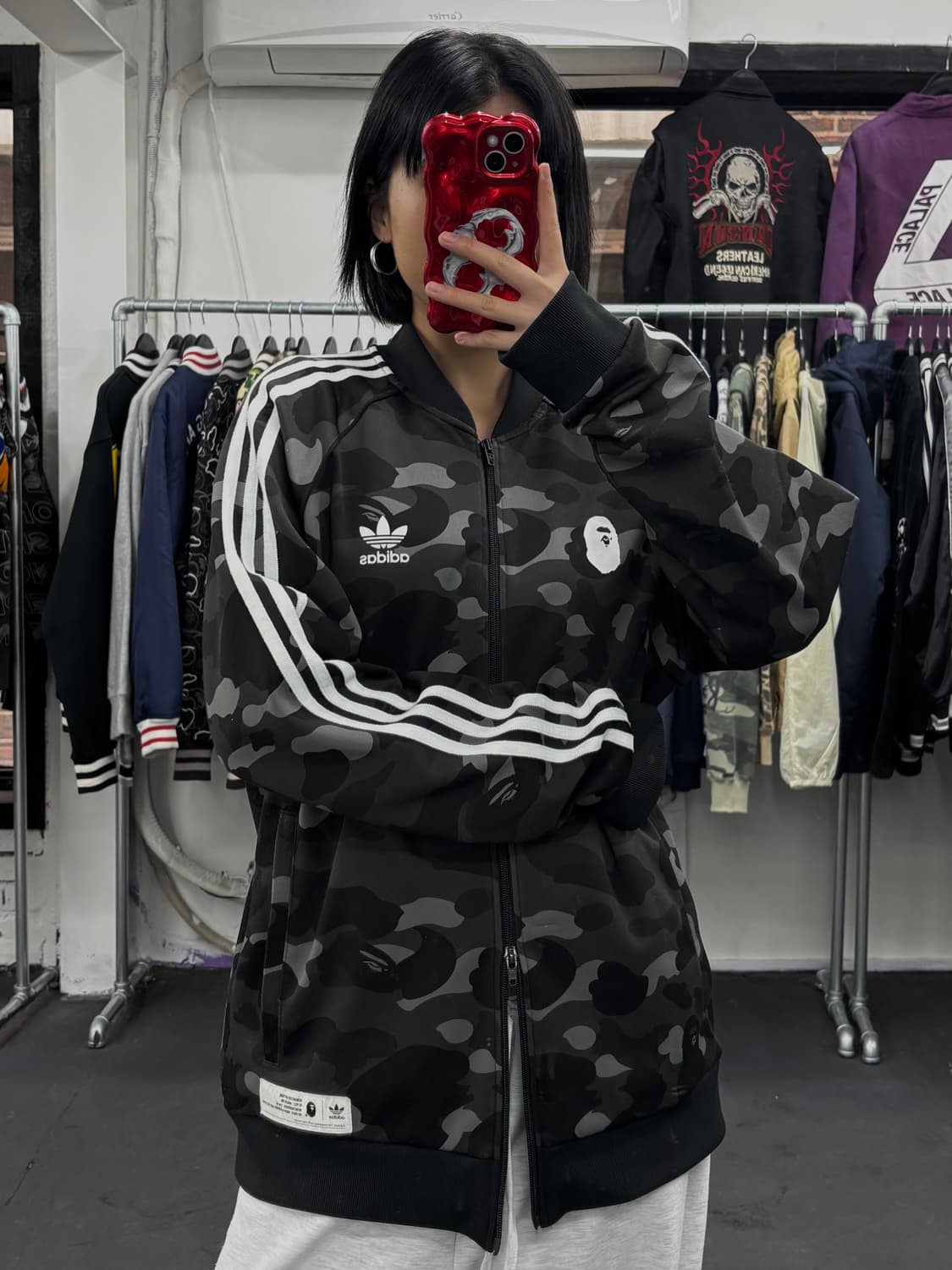 베이프 아디다스 흑계 트랙자켓 져지 상품이미지3