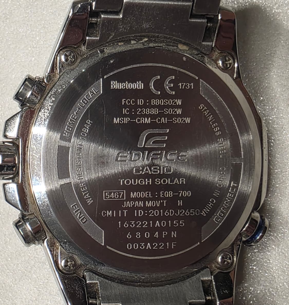 카시오 CASIO 에디피스 메탈시계 EQB-700D 블루투스 시계 상품이미지5