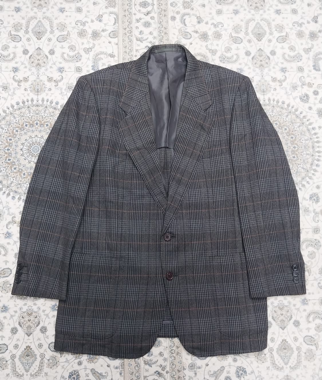 JAEGER 체크무늬 남성 울 블레이저 상품이미지1