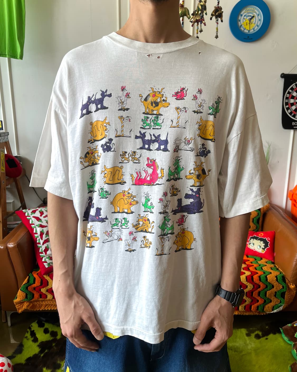 1990s Kamasutra USA Vintage 1/2 T-Shirt 상품이미지2