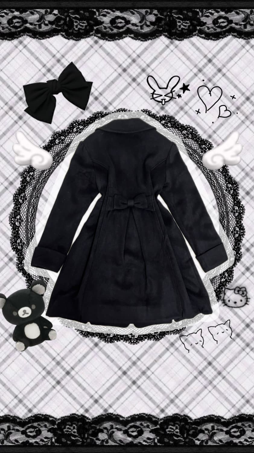 LODISPOTTO 리본 플레어 코트 히메갸루 리즈리사 상품이미지1