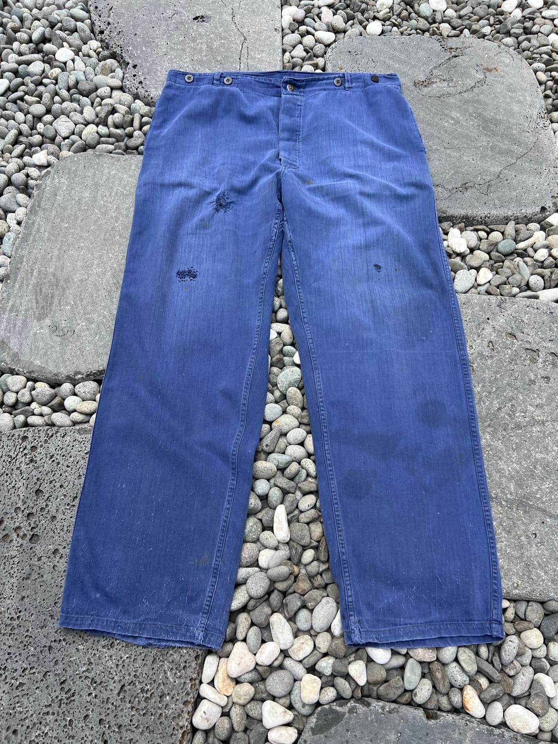 OLD VINTAGE HARD FADED HBT 헤링본프렌치워크팬츠  상품이미지1