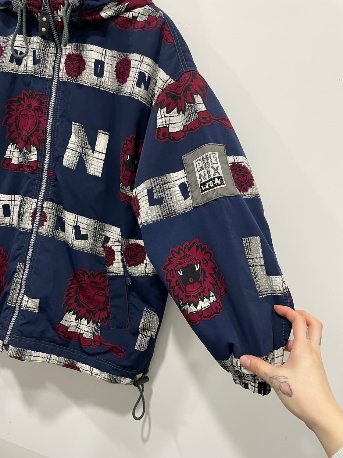 90‘s Phenix 피닉스 라이언 프린팅 윈드 브레이커 상품이미지5