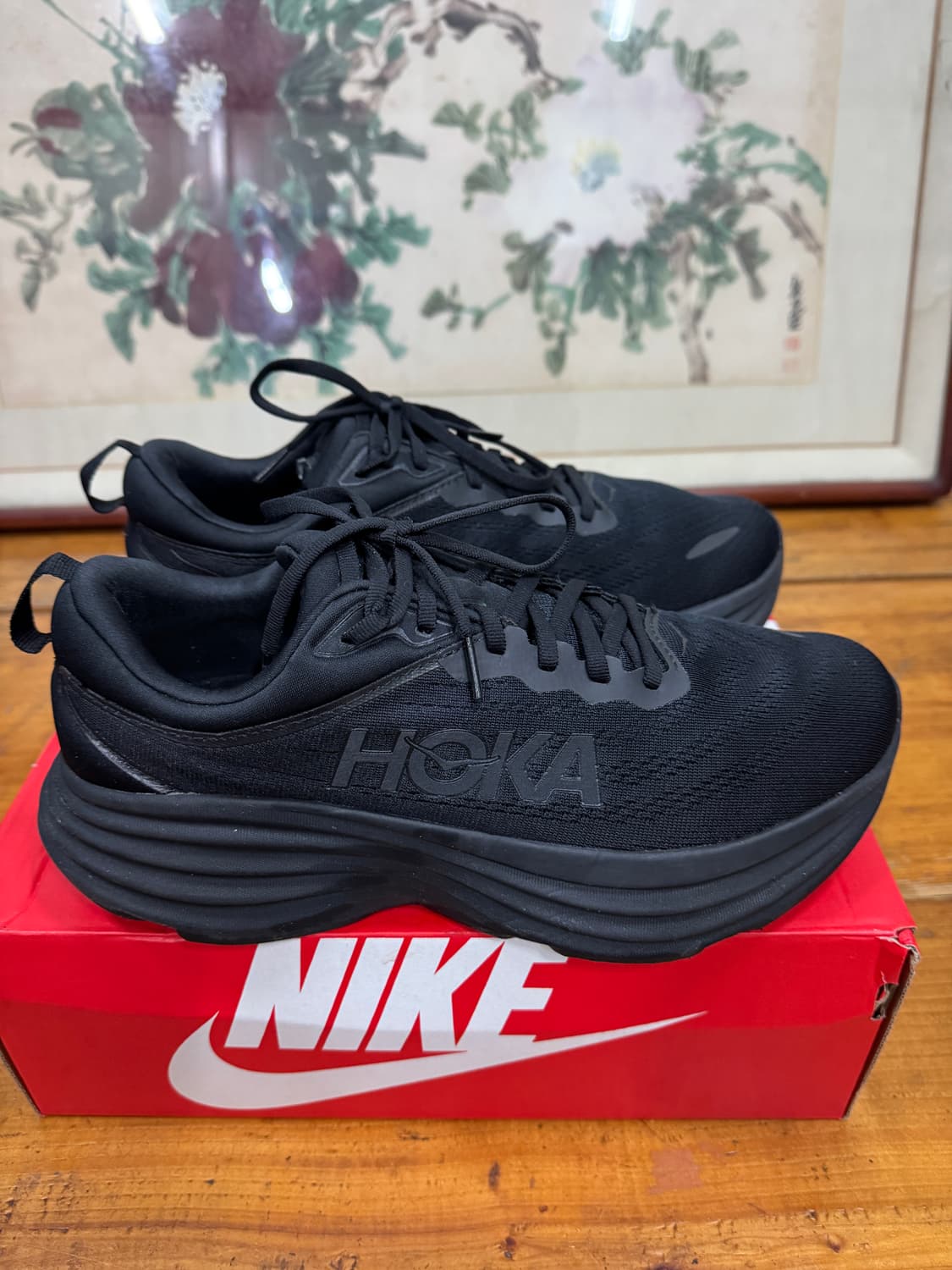 호카 본디8 블랙 와이드 275 깨끗해요. 상품이미지4