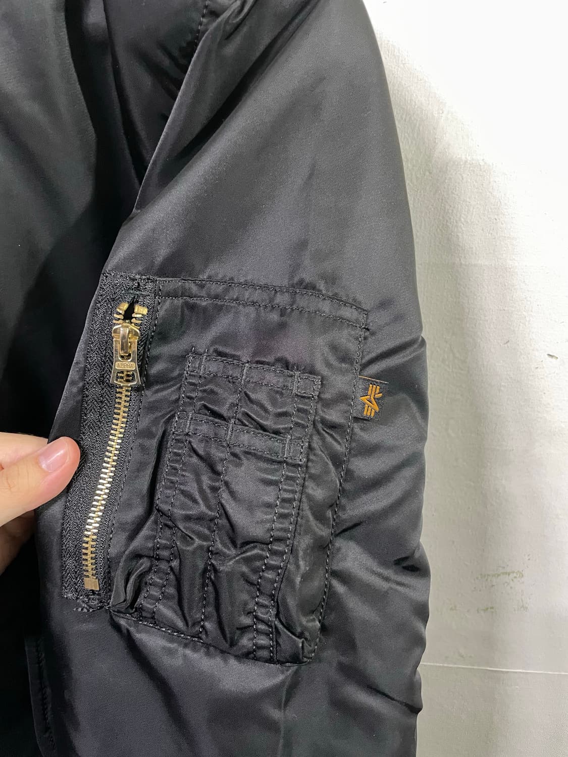 알파인더스트리 MA-1 블루종 봄버 자켓 100-105 상품이미지4