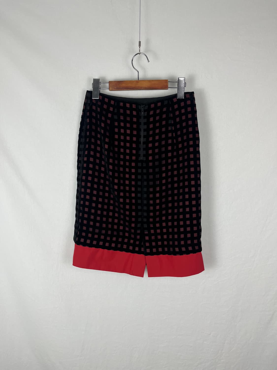 Vintage (maede in japan) 체크패턴 미디 스커트  상품이미지6