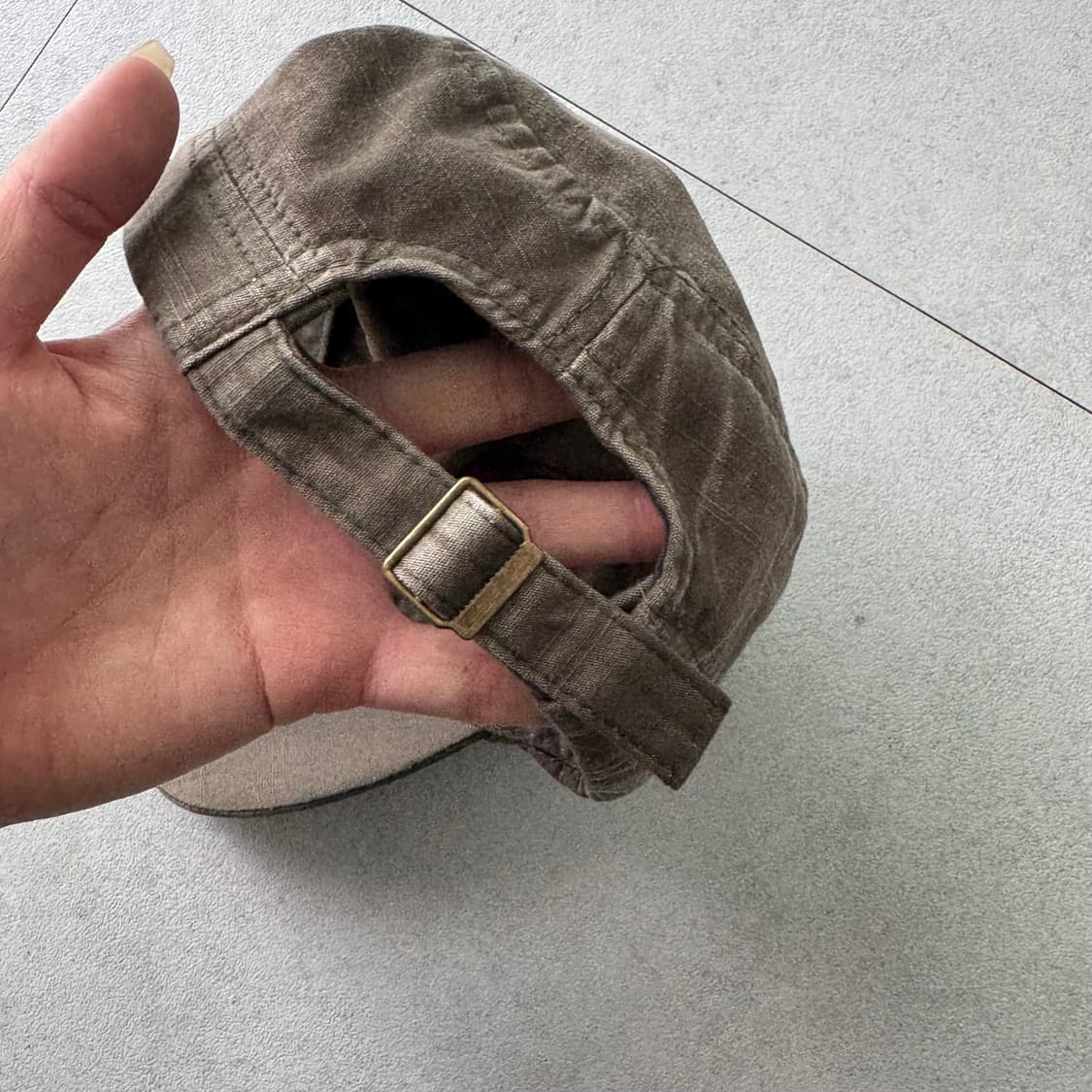 빈티지 브라운 캡모자 상품이미지3