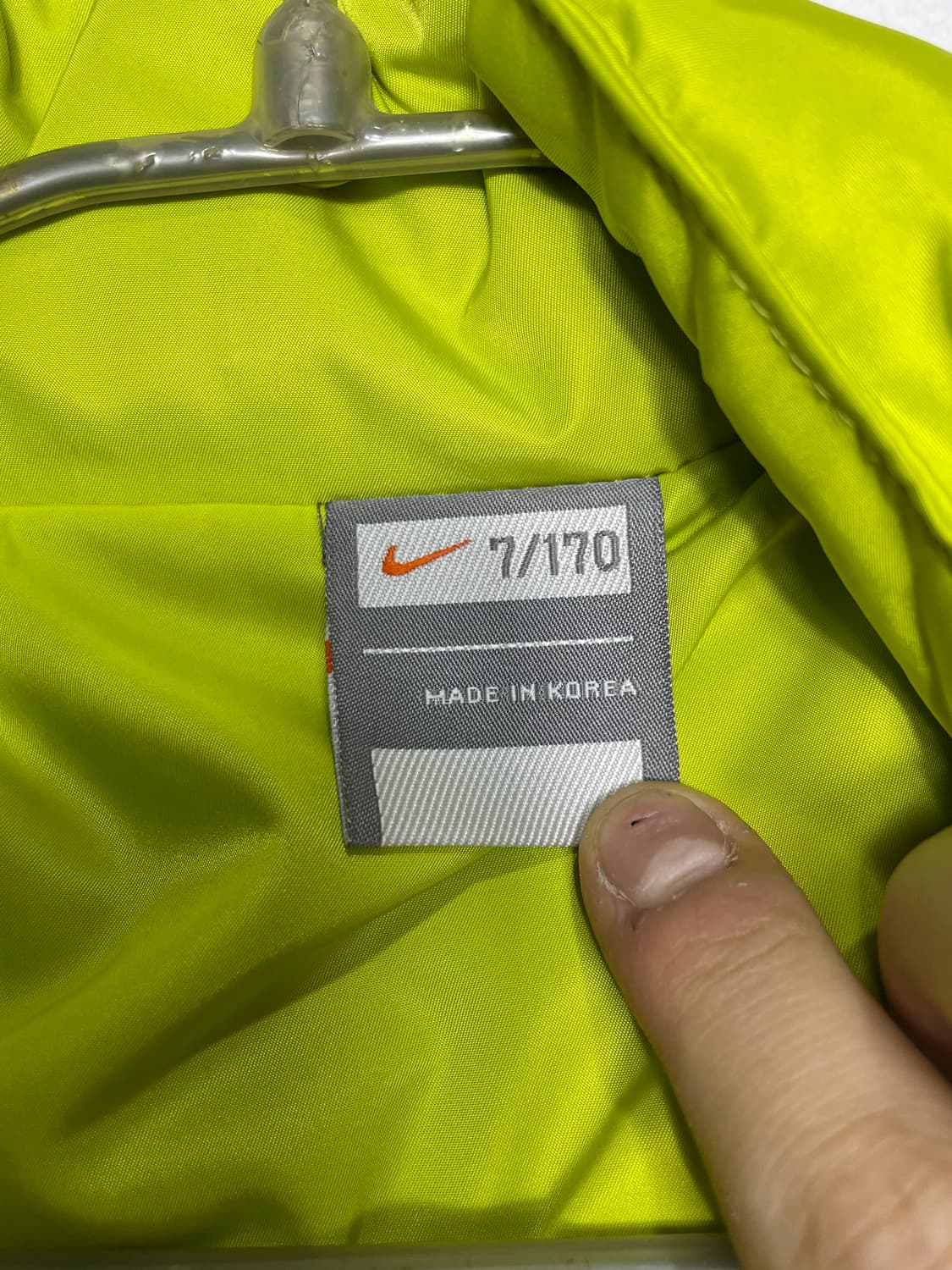 나이키 형광색/검정색 바람막이 세트 상품이미지4