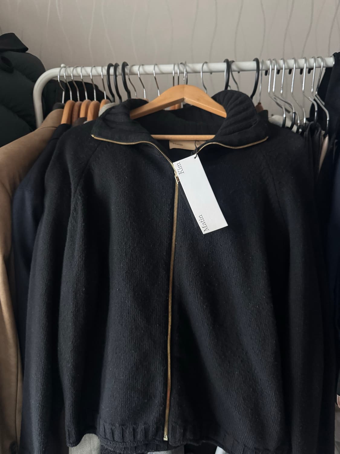 마뗑킴 SPELL POINT 니트 집업 M 상품이미지1