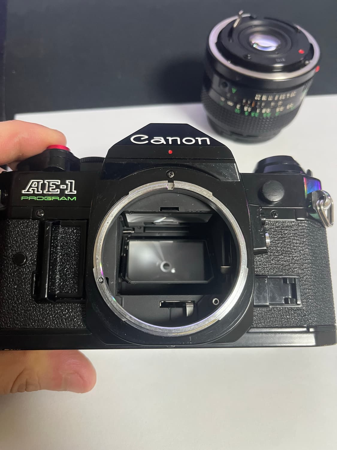 [점검완료]캐논 ae-1 p 프로그램 + 28mm 2.8  (배터리포함) 상품이미지2