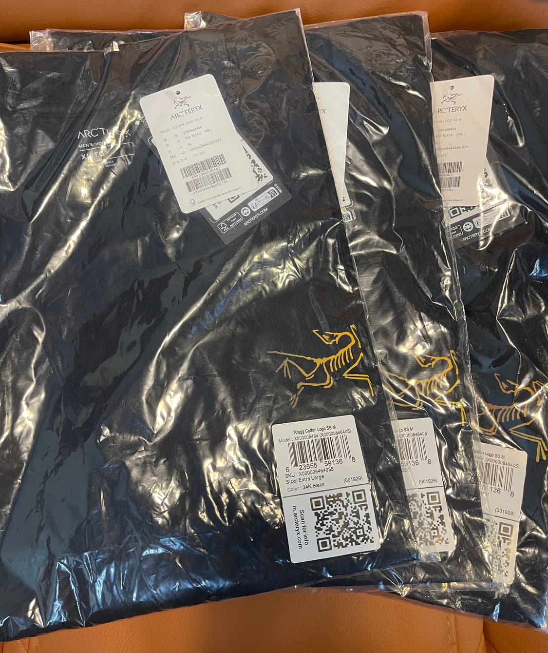 [새상품/정품] 아크테릭스 빅로고 남녀공용 반팔티 (블랙 / XL) 상품이미지6