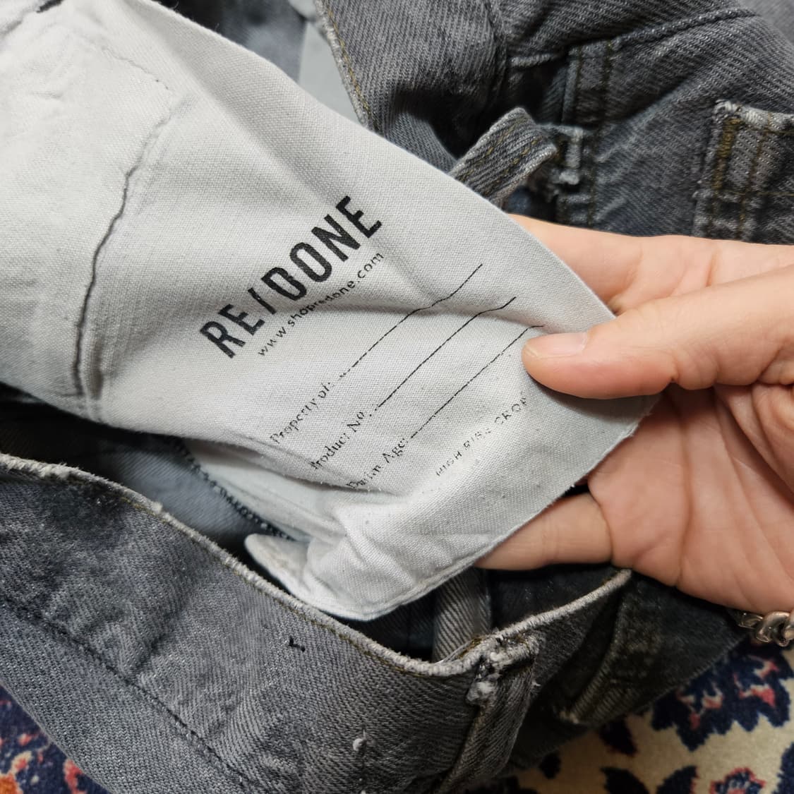RE/DONE 리바이스 포켓 데미지 빈티지 무드 데님 팬츠 27size 상품이미지9