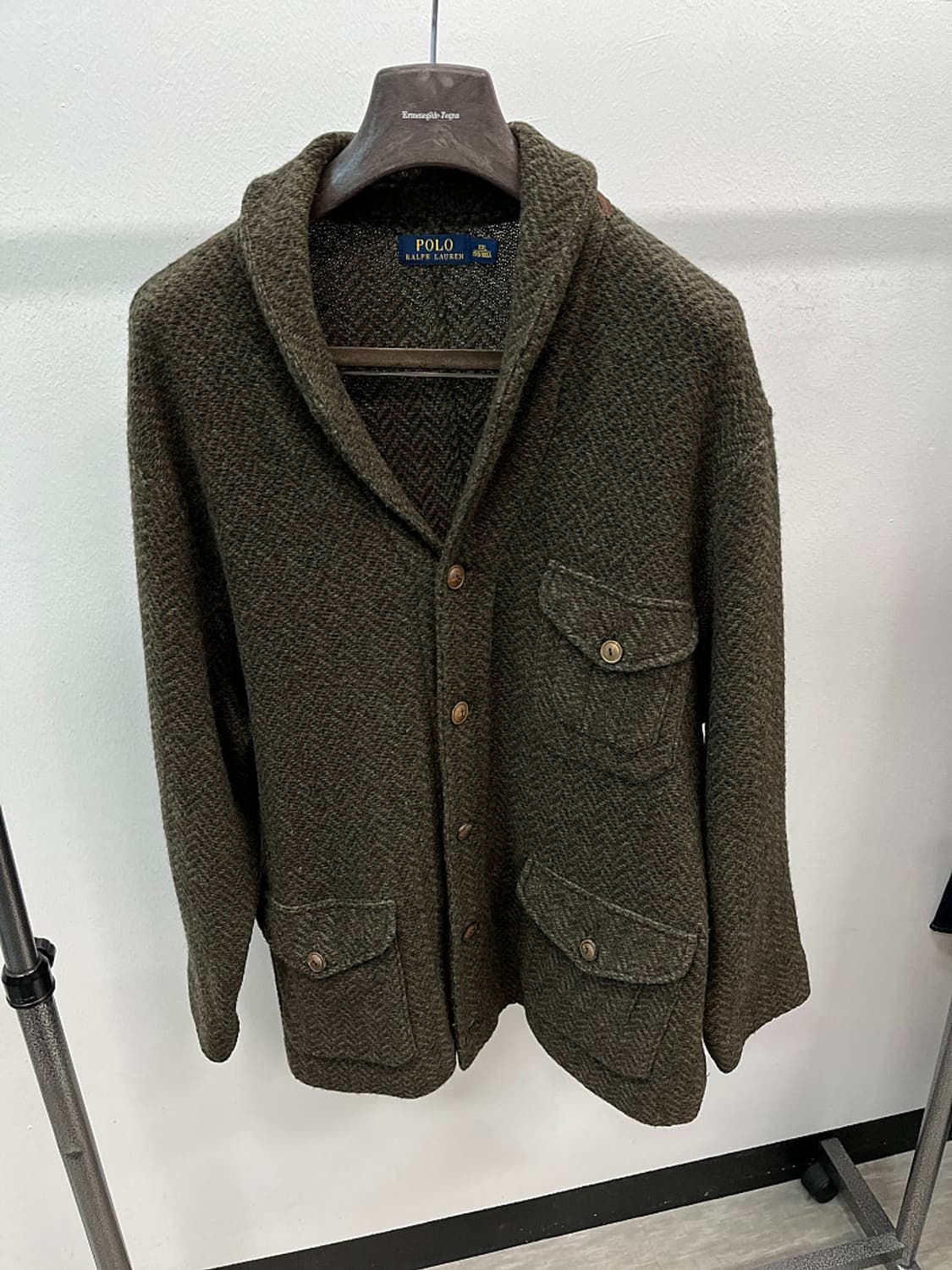 110-115) 폴로 헤링본 니트자켓  상품이미지3