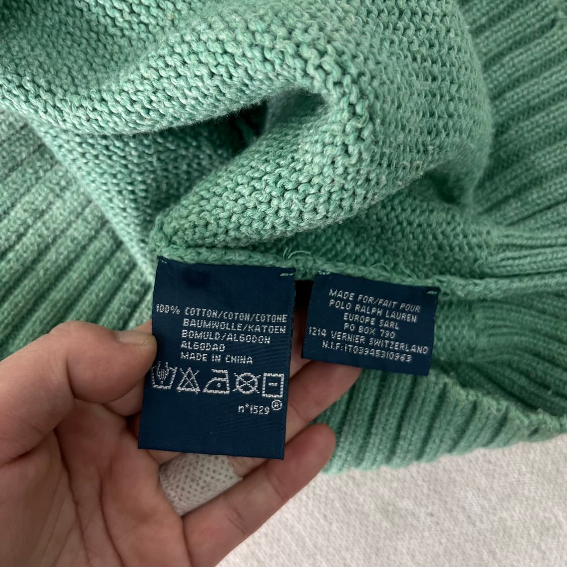 100 폴로랄프로렌 코튼 브이넥 니트 상품이미지5