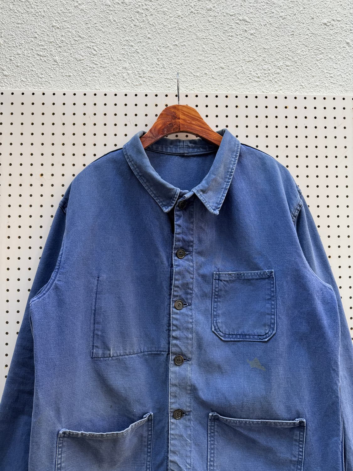 FADED WASHED BLUE OLD VINTAGE 프렌치워크자켓 상품이미지5