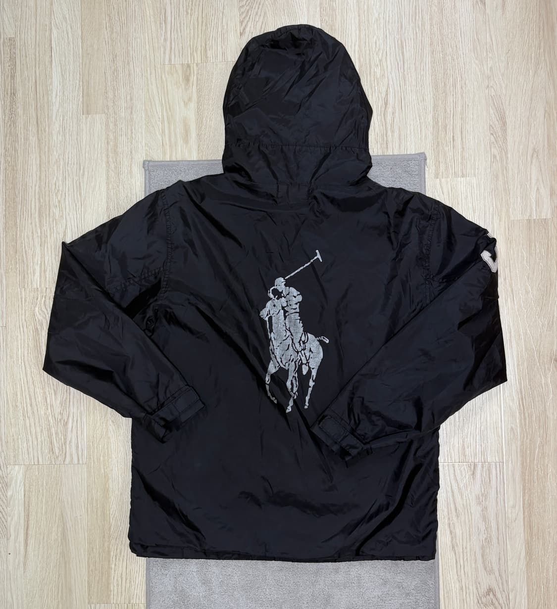 [S급] 대장급❗️폴로 랄프로렌 빅포니 블랙 바람막이 M 상품이미지3