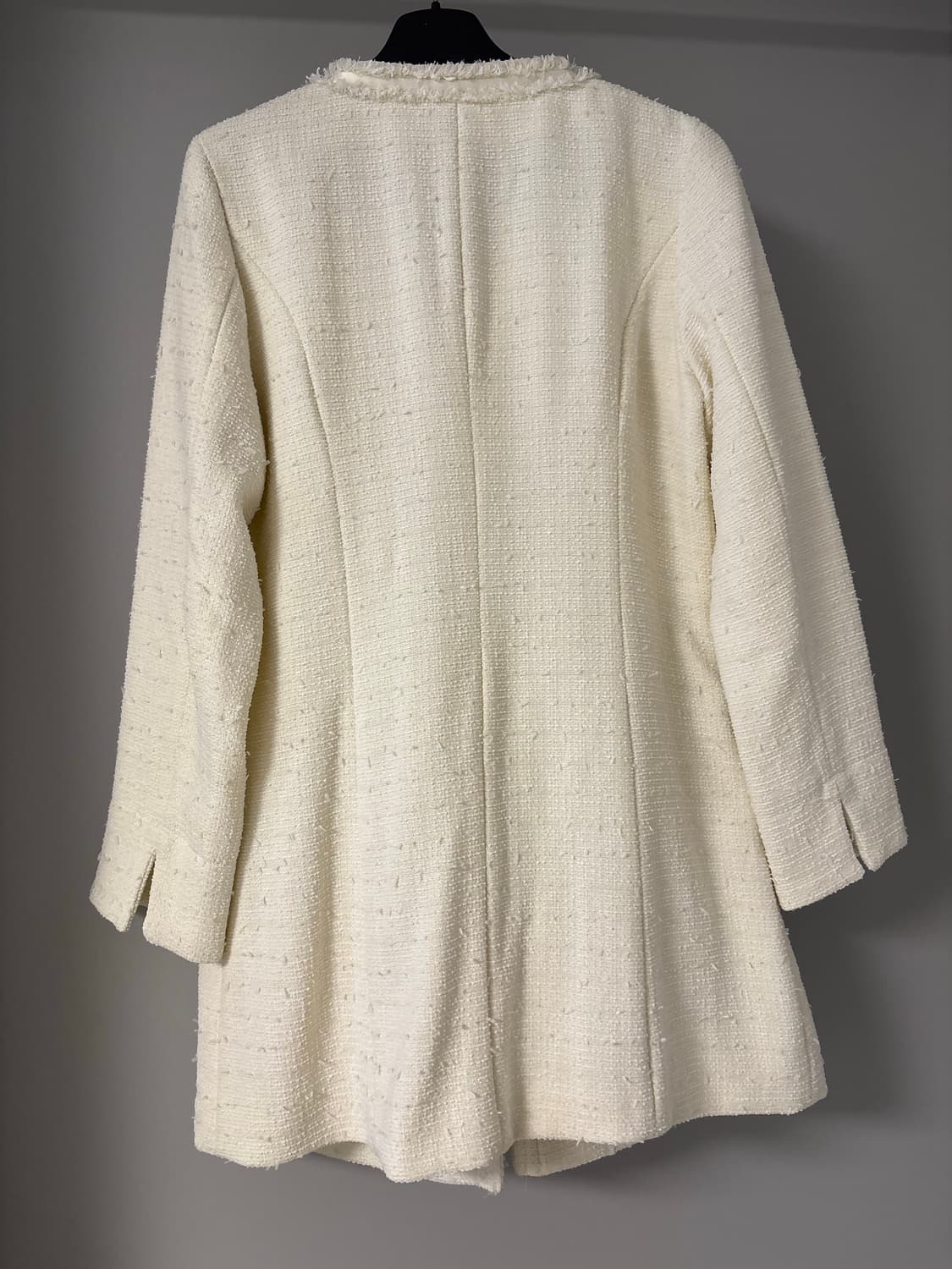 Ivory tweed one-piece jacket   상품이미지4