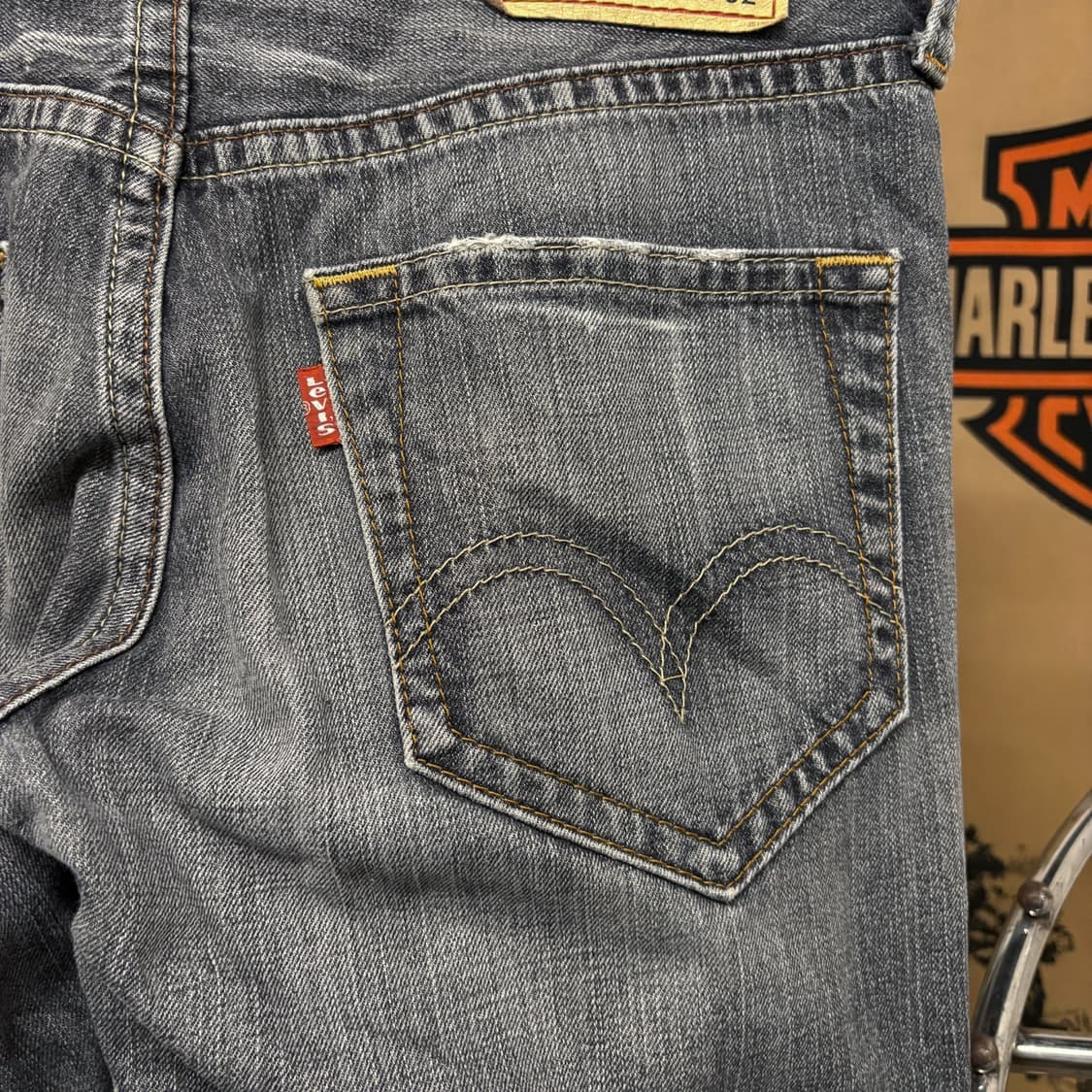 00s 리바이스 502 아카이브 유즈드페이드 로우라이즈 데님팬츠 N391 상품이미지7