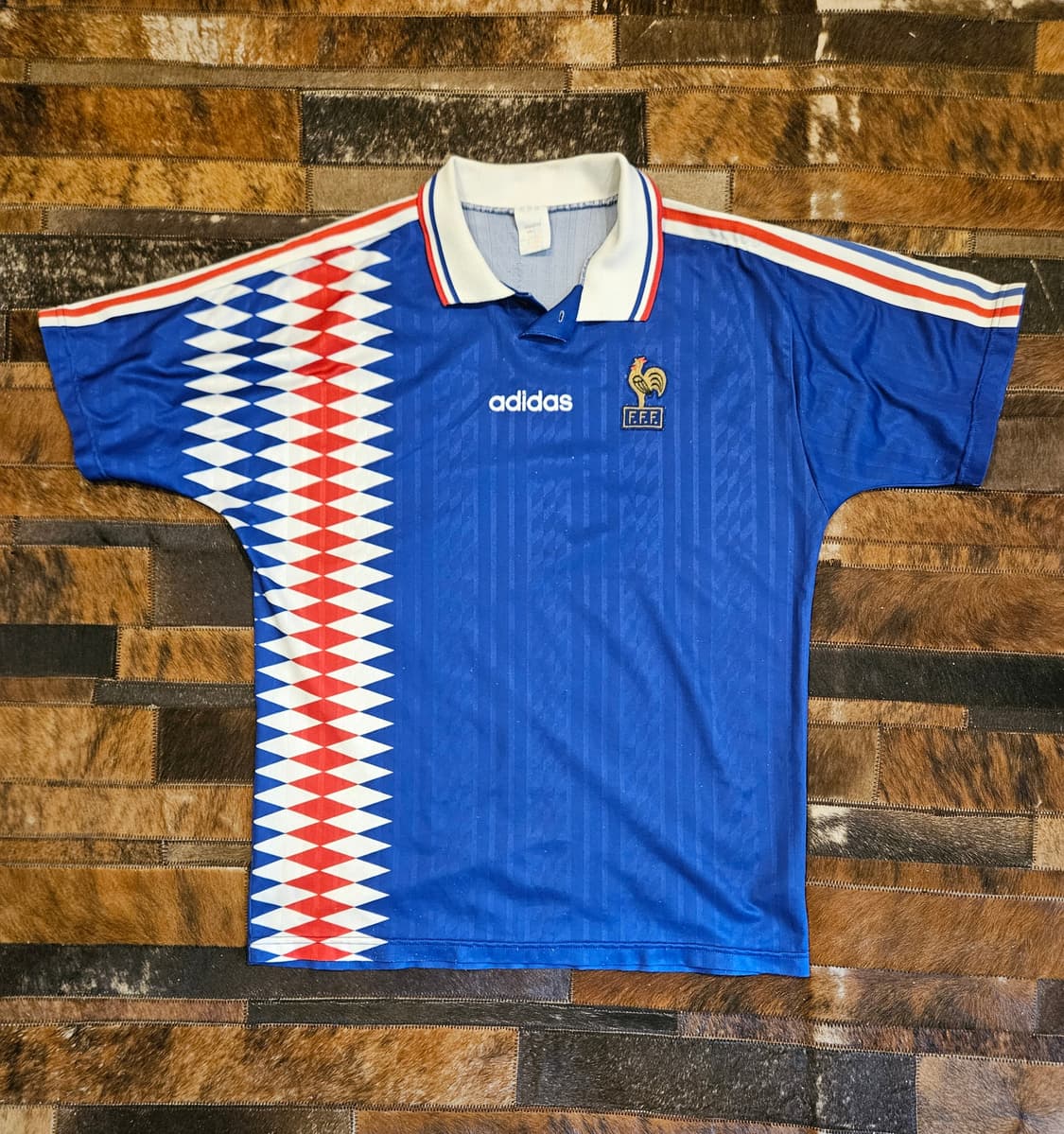 90s 빈티지 아디다스 프랑스 축구팀 져지  상품이미지1