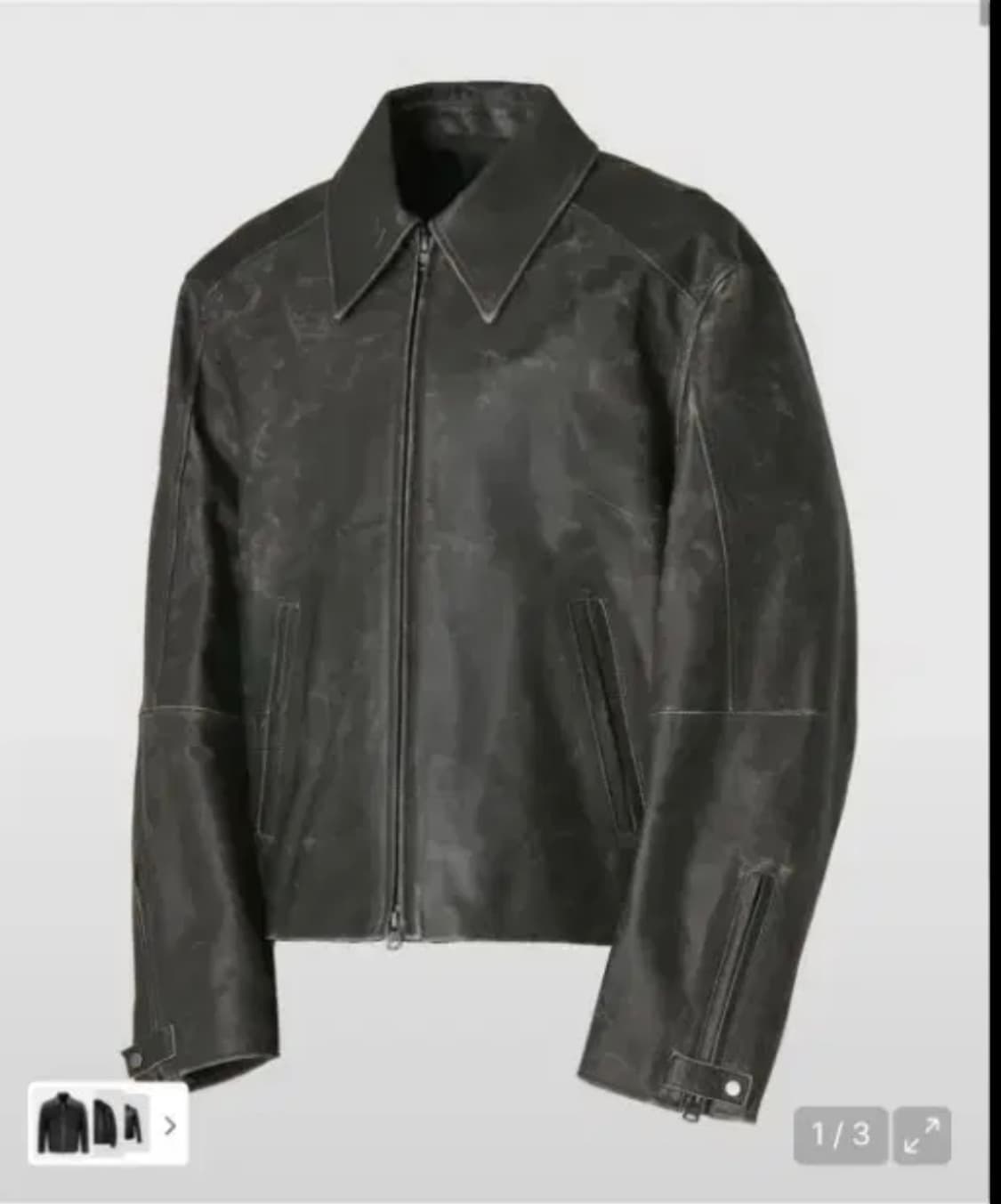 쿠어 레더 자켓 상품이미지1