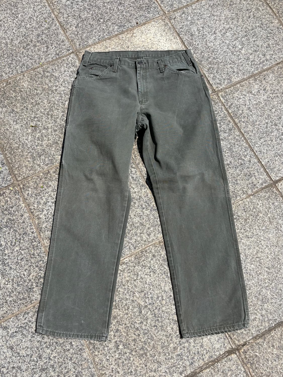디키즈 싱글니 카펜터 모스그린 워크팬츠 상품이미지1
