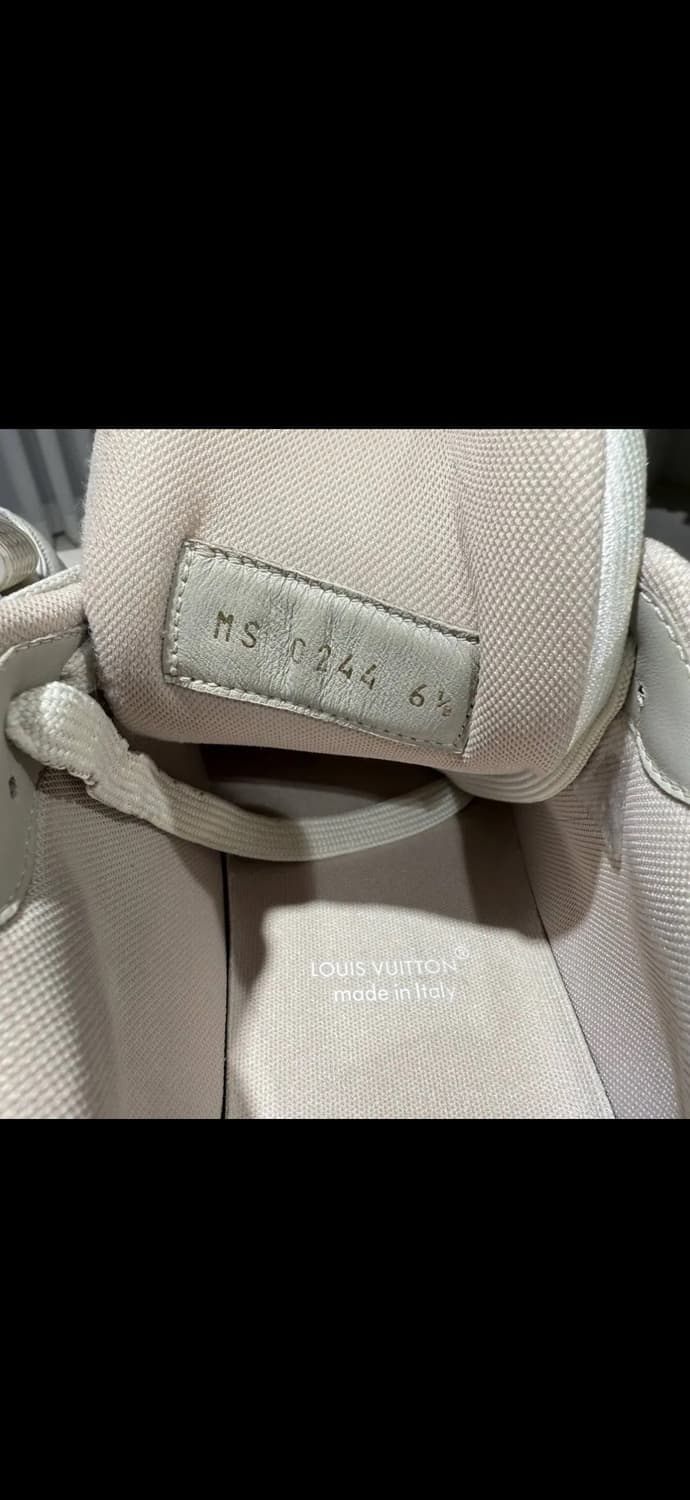 6.5 / 루이비통 벨크로 베이지 트레이너 스니커즈 상품이미지7