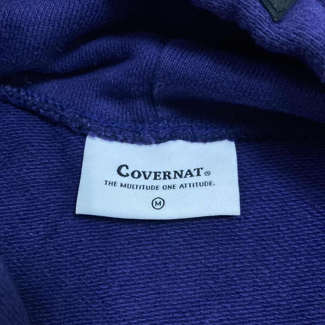 커버낫 스펠아웃 로고 퍼플 후드티 상품이미지3