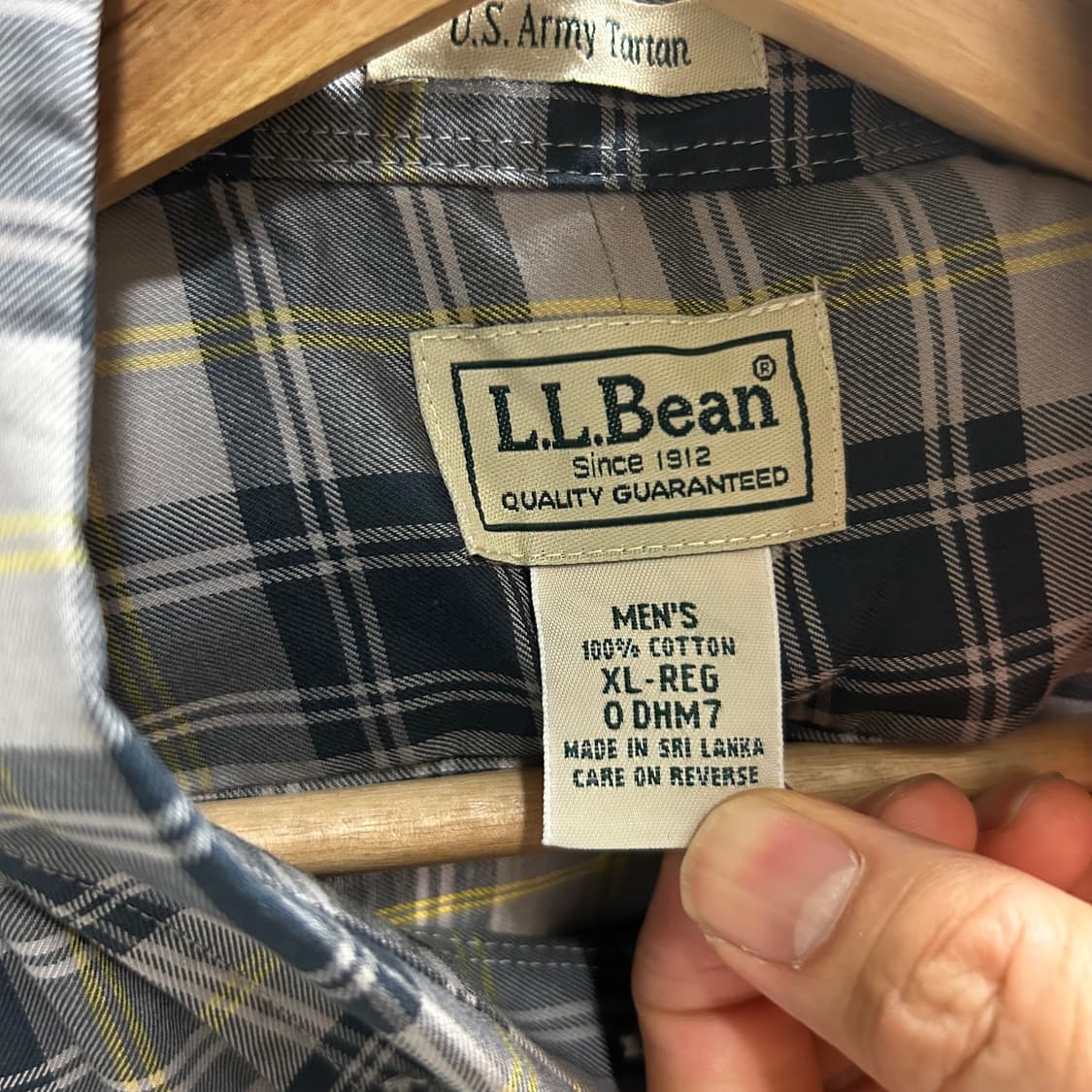 엘엘빈 체크셔츠 2XL 상품이미지3