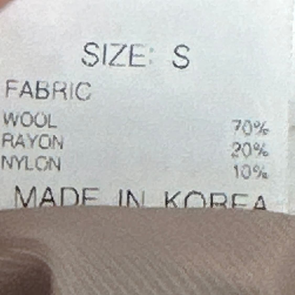 CC collect 알파카 아이보리 더블 코트 S 상품이미지3