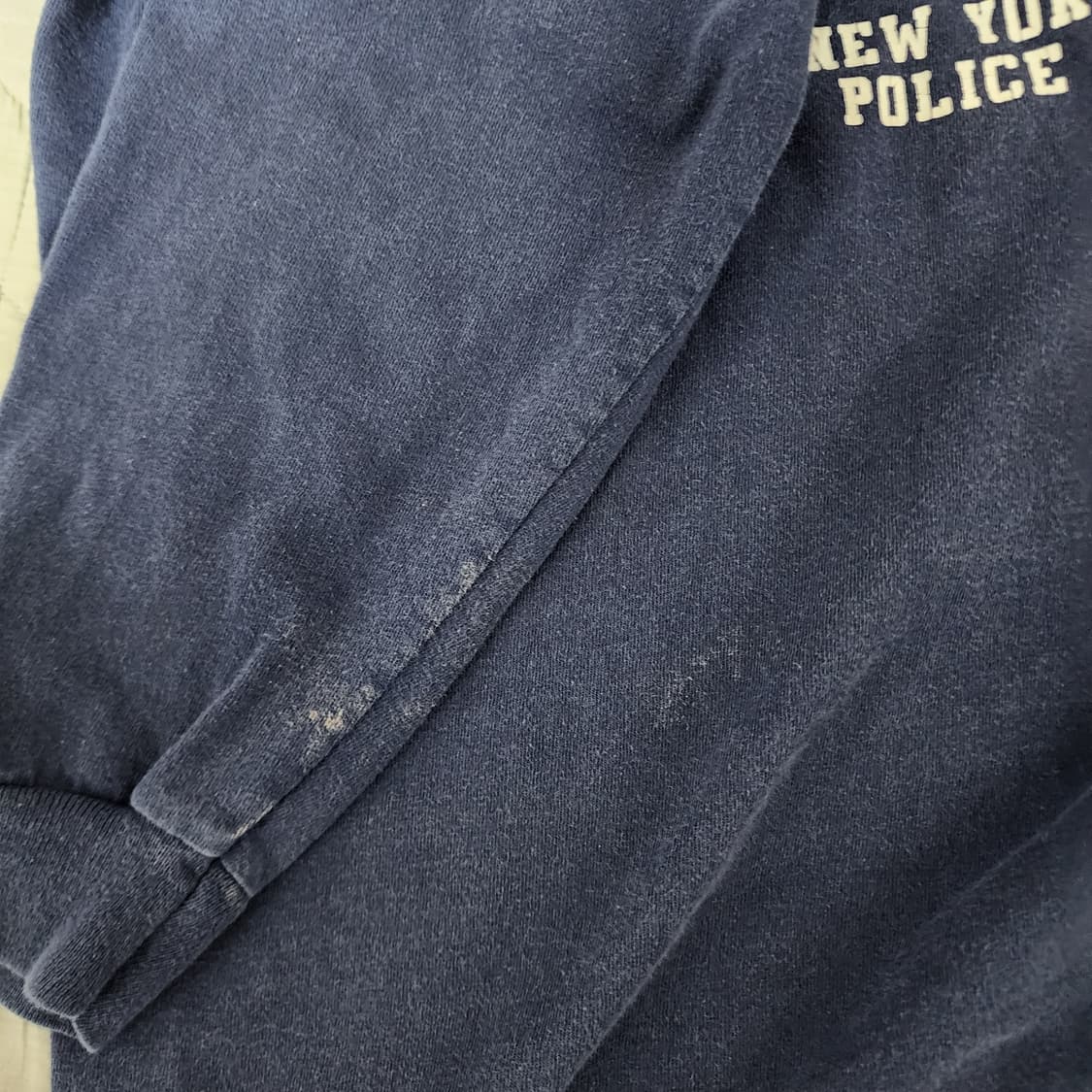 [XL] 00s 빈티지 NYPD 네이비 롱슬리브 상품이미지4