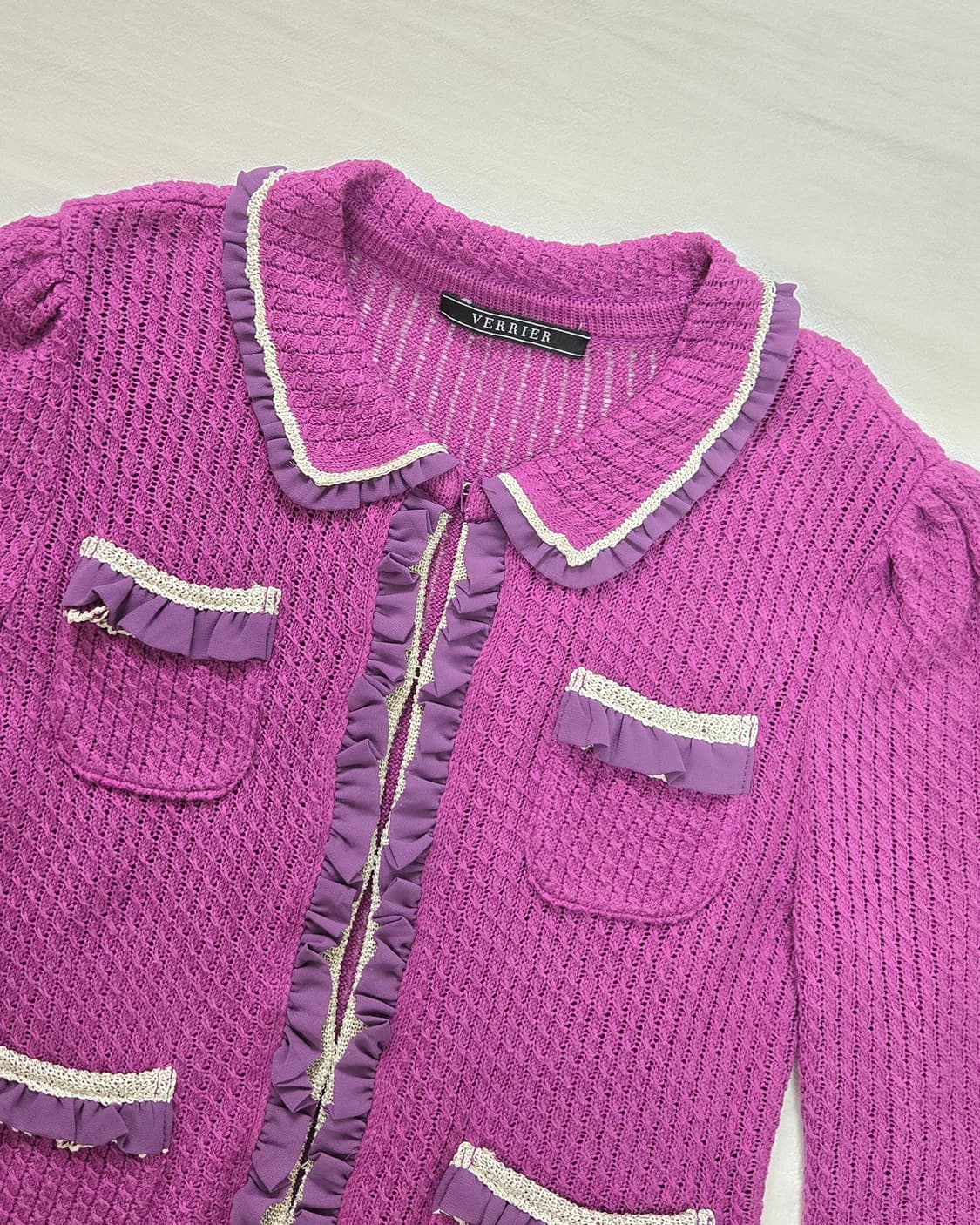 바이올렛 돌리 러플 가디건 상품이미지3