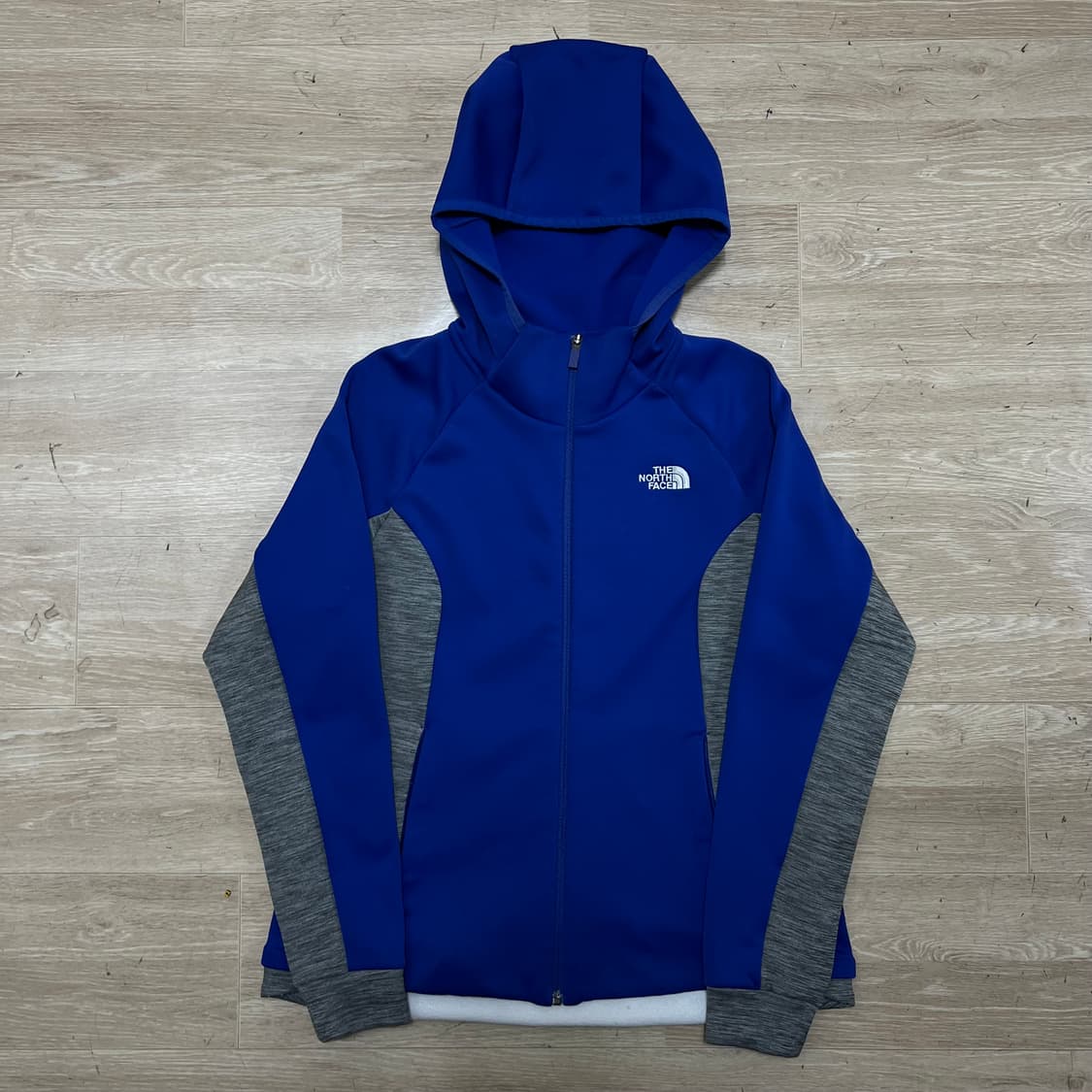 노스페이스 화이트라벨 여성 기능성 기모 배색 후드집업 [블루] L/95 상품이미지1