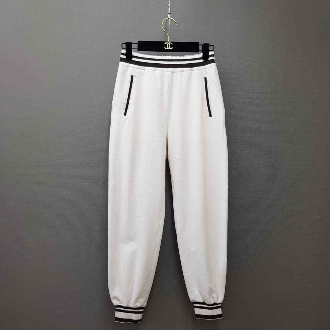 한섬 TIME 타임 2021 스트라이프 밴딩 조거 팬츠 61-90사이즈 상품이미지1