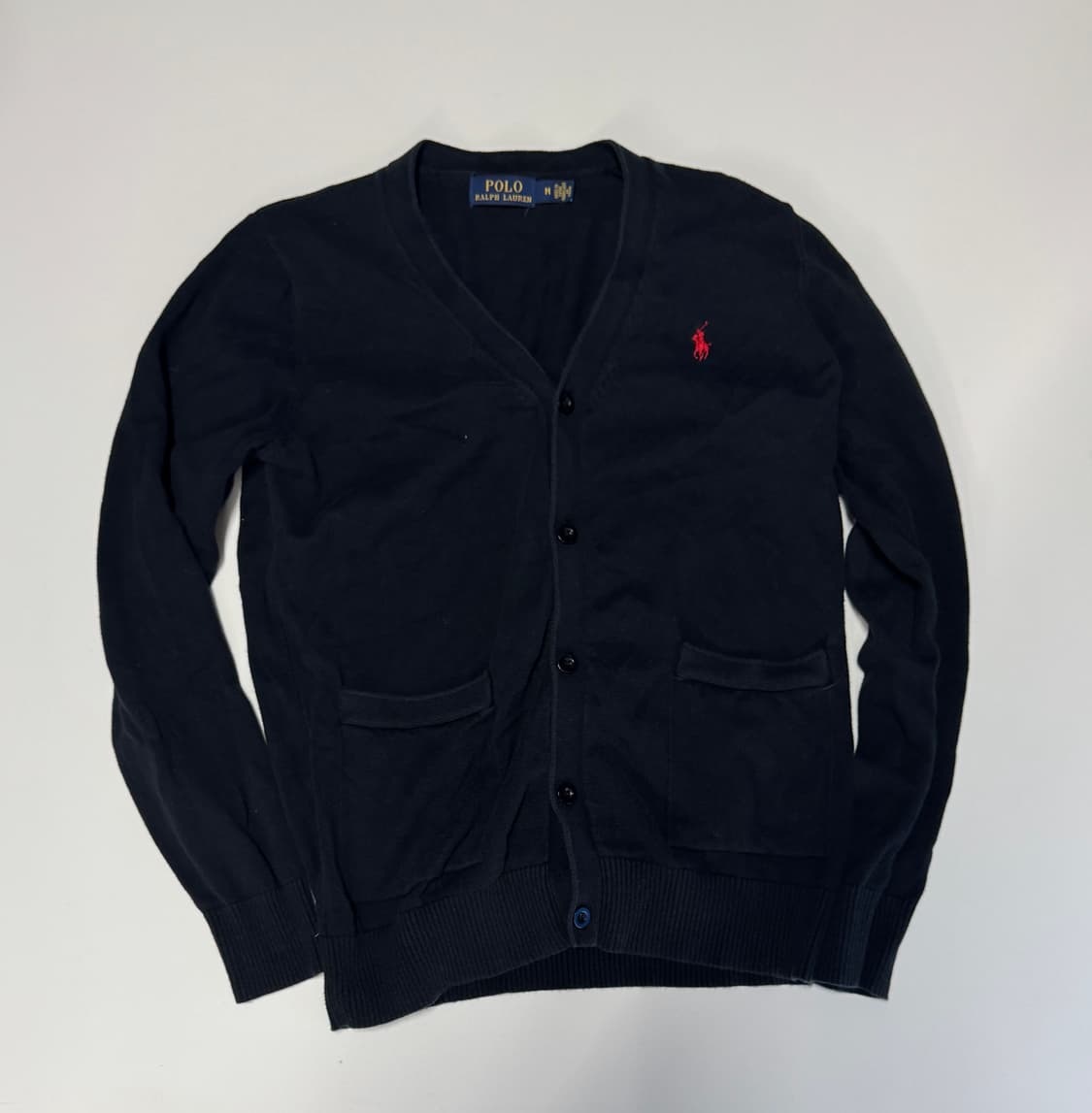 여성 폴로 랄프로렌 투 포켓 코튼 가디건 M 상품이미지1