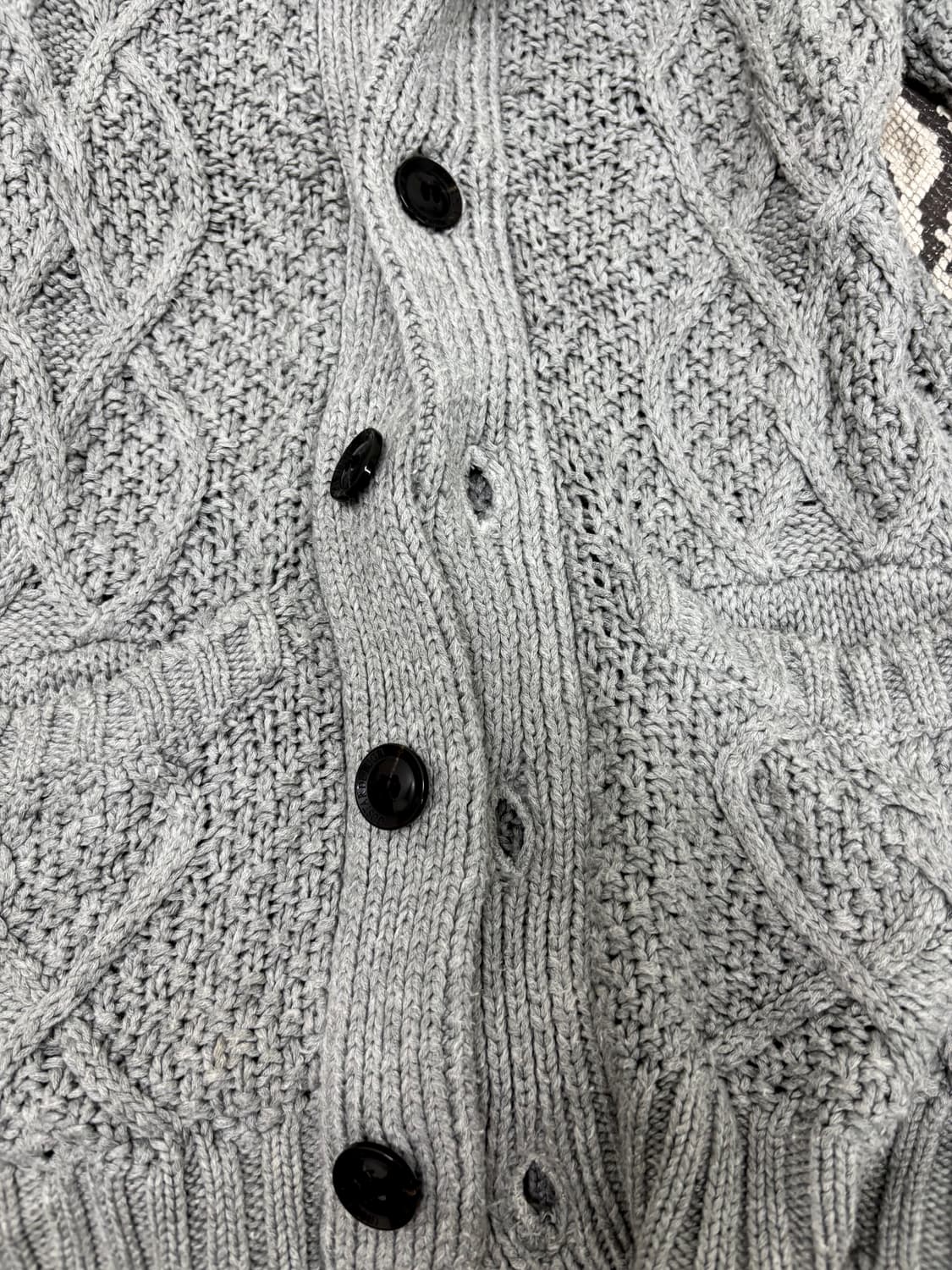 “FUGA” Grey Knit Cardigan 상품이미지7